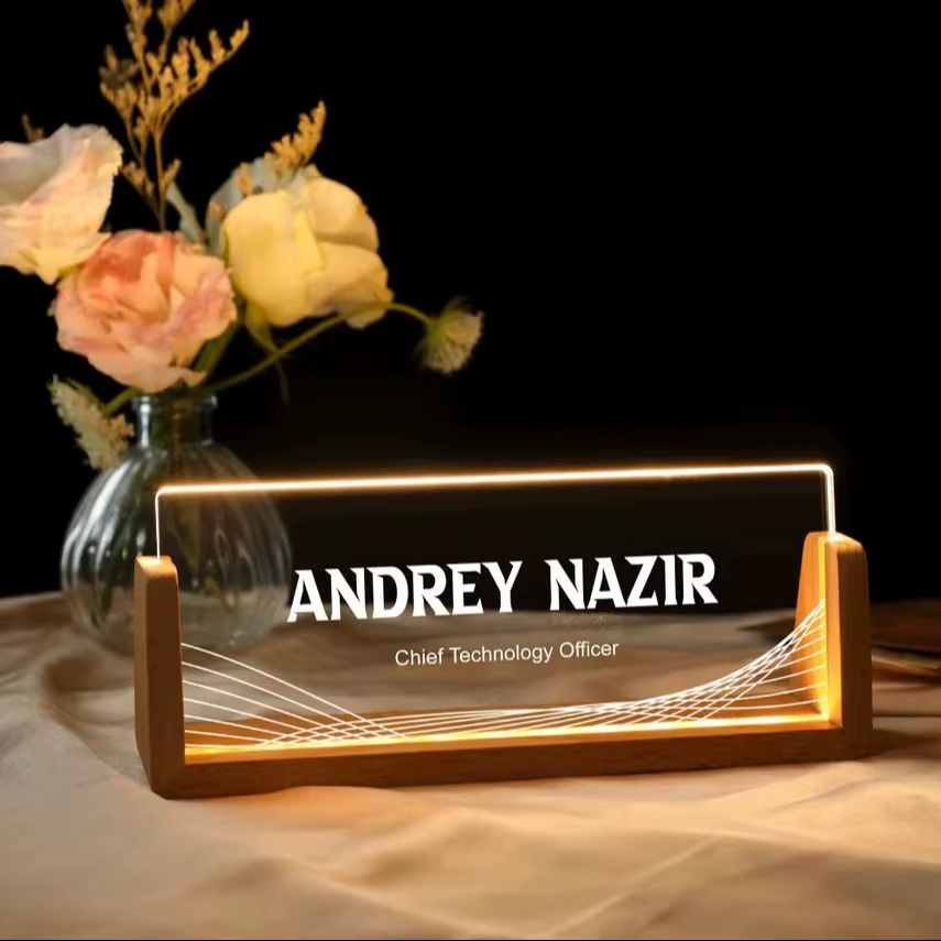 Desk Name Plate - Customized Office Desk Name Plate With