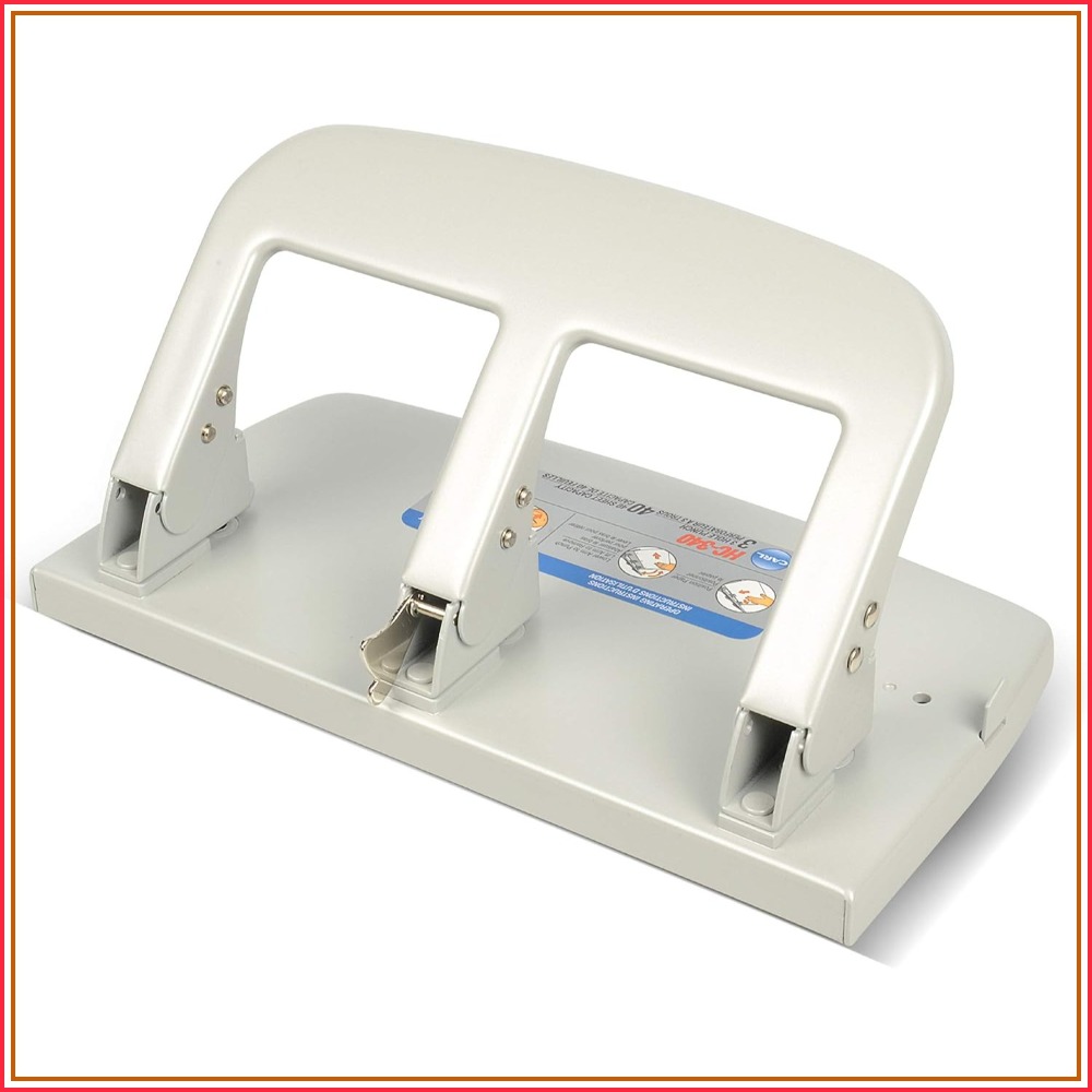 Paper Punch 3 Hole - Medium-Duty 3 Hole Paper Punch, 40
