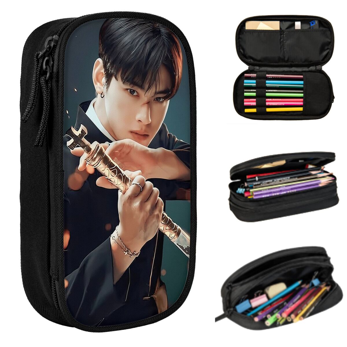 Cha Eunwoo Pencil Case for Boy - Stationery And Office Supply Chain のレビューと価格
