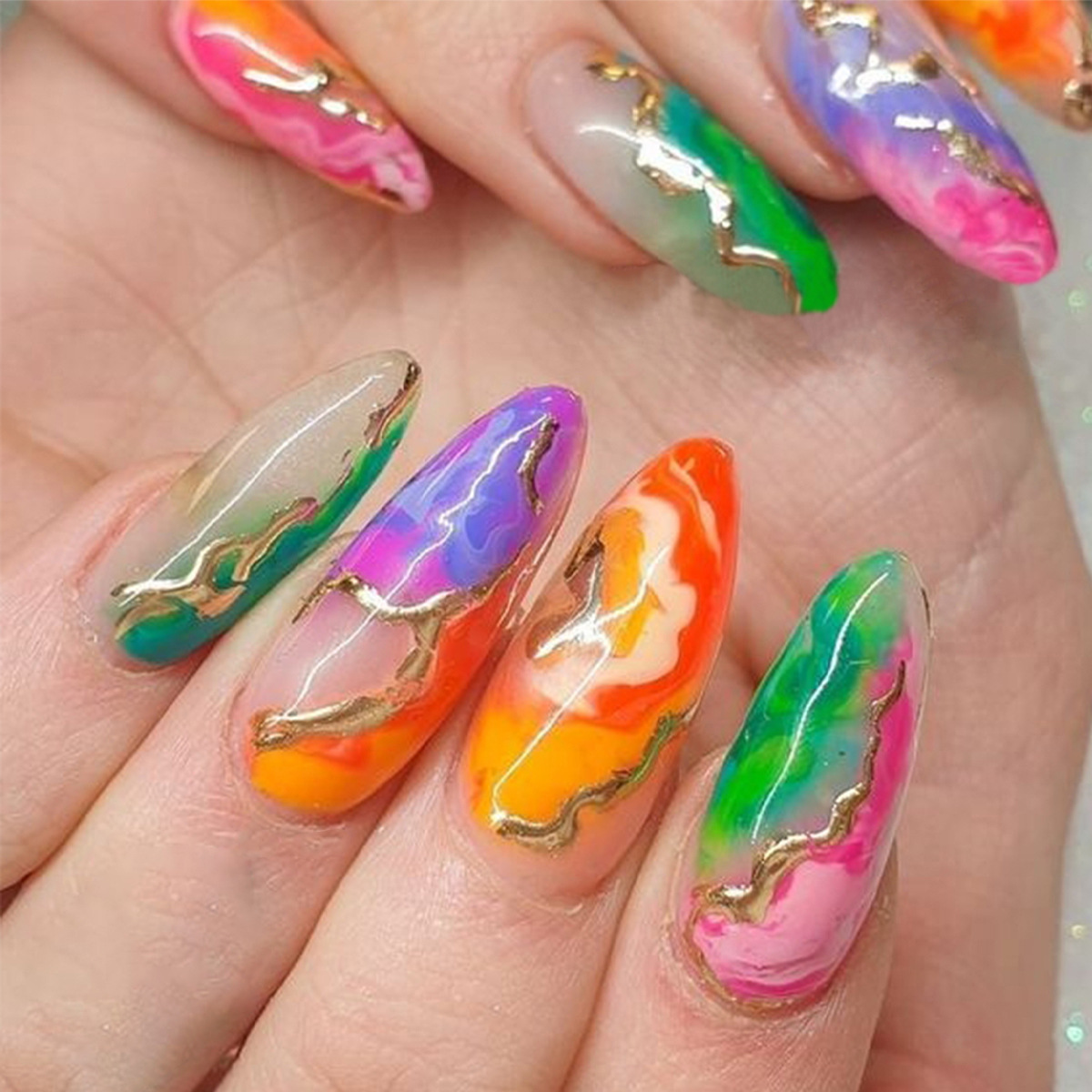 Press on Nails Almond Shaped M - Glue Stick Pack のレビューと価格