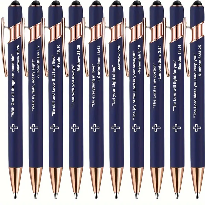 10pcs inspirational Bible pens - Ideal Stationery & Office Supply のレビューと価格