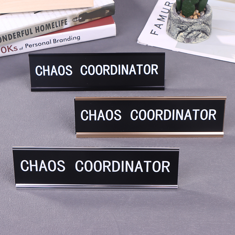 1pc New Desk Sign Funny Signs  - Desk Name Plate のレビューと価格