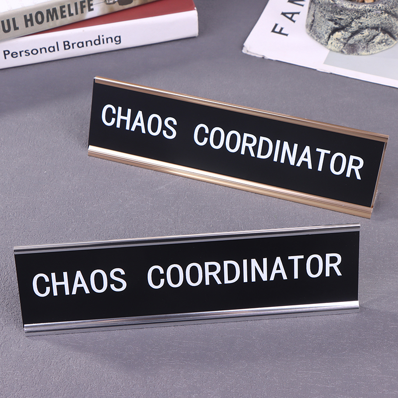 1pc New Desk Sign Funny Signs  - Desk Name Plate のレビューと価格