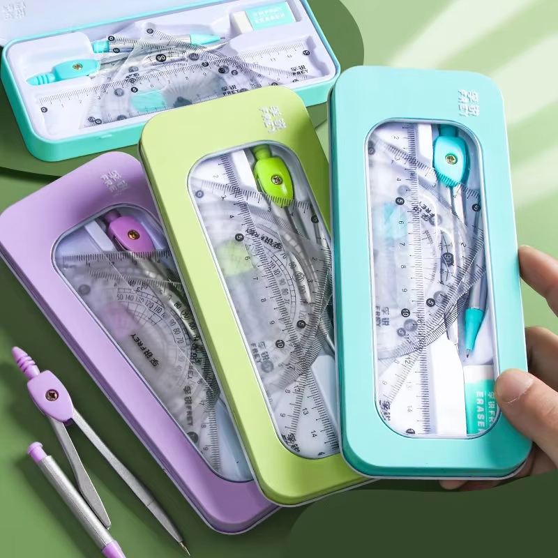 Math Geometry Set with Iron Bo - Compass Geometry Set のレビューと価格