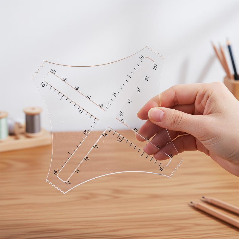 Acrylic Transparent Knitting D - Ruler Set Transparent のレビューと価格