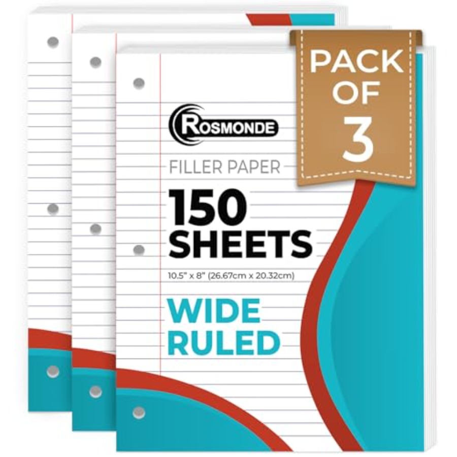 Loose Leaf Paper, 450 Sheets,, - Paper Punch 3 Hole のレビューと価格