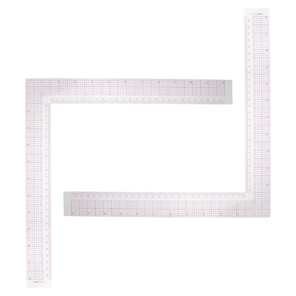 2Pcs Compact Clothing Design R - Ruler Set Transparent のレビューと価格