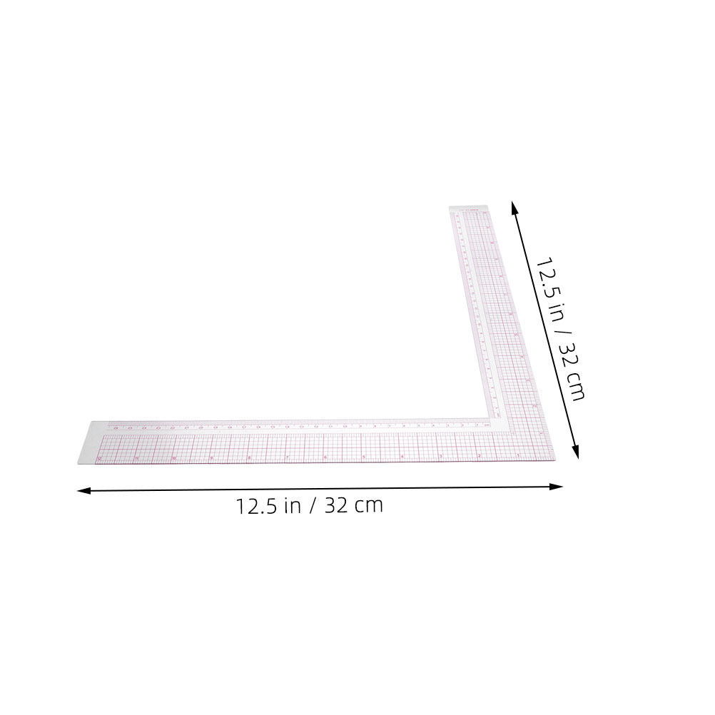 2Pcs Compact Clothing Design R - Ruler Set Transparent のレビューと価格