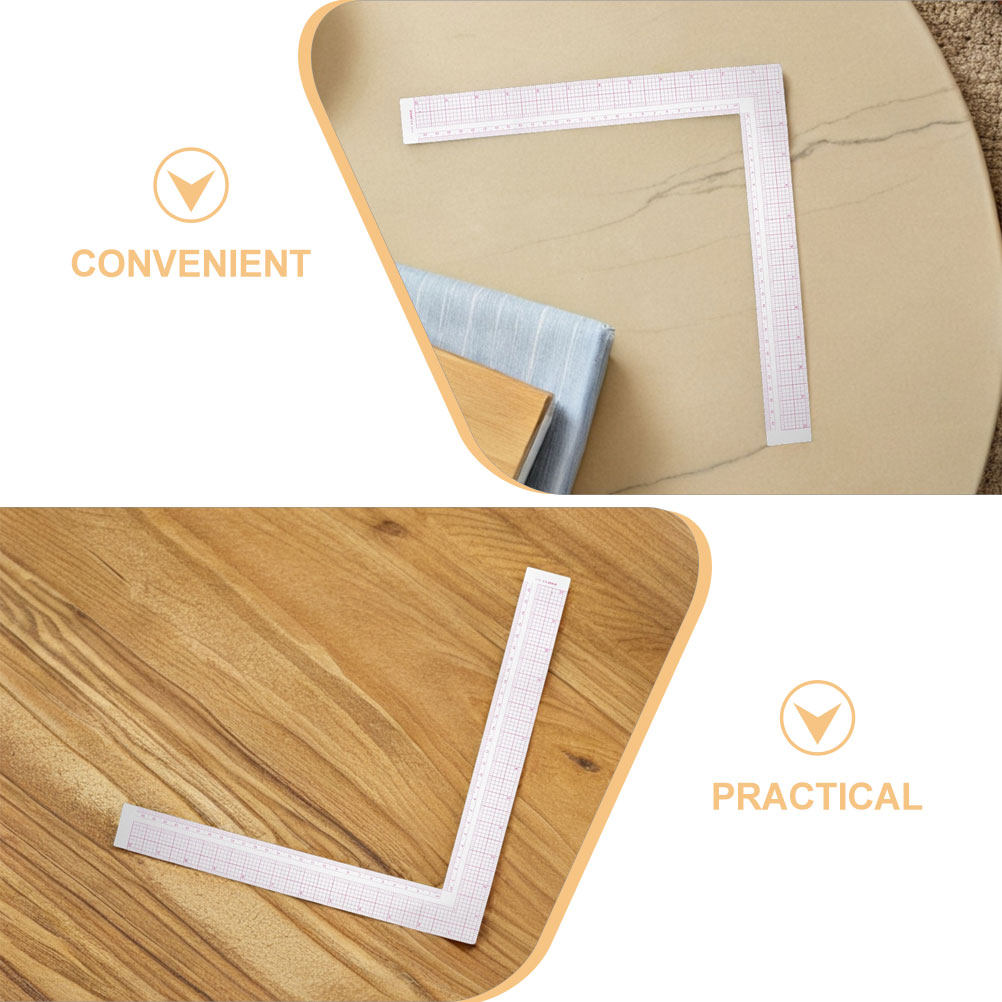 2Pcs Compact Clothing Design R - Ruler Set Transparent のレビューと価格