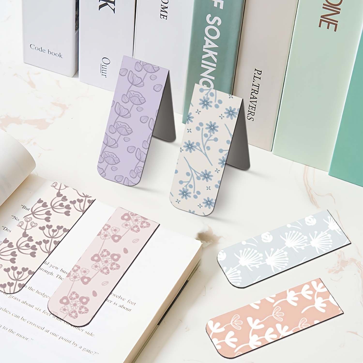 12pcs Flower Magnetic Bookmark - Bookmark Magnetic Clip のレビューと価格