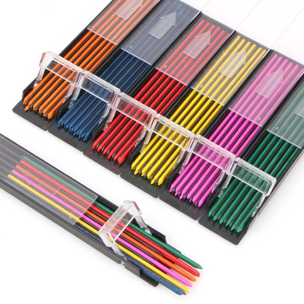 12PCS/Box 2.0mm HB Multi-color - Mechanical Pencil Lead のレビューと価格