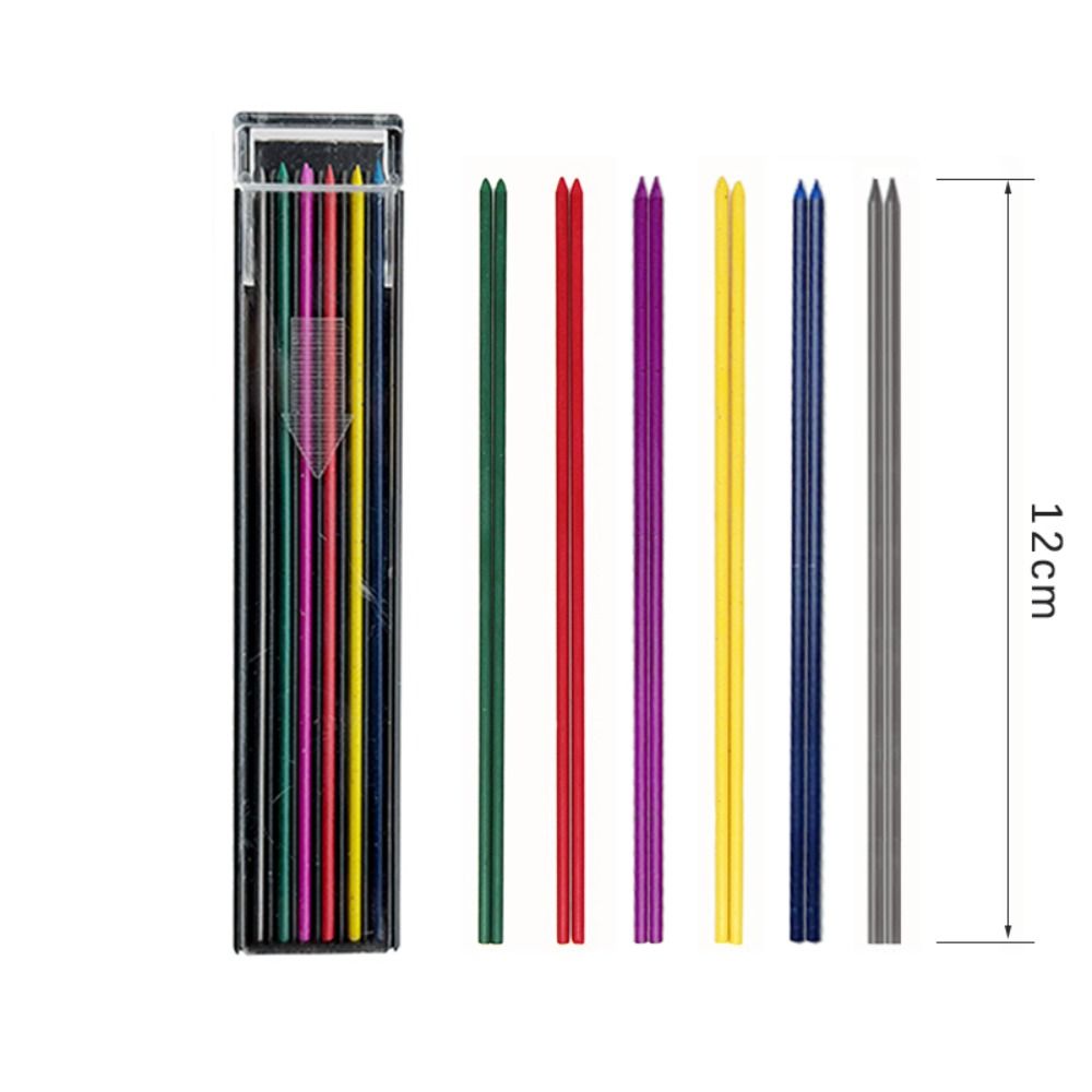 12PCS/Box 2.0mm HB Multi-color - Mechanical Pencil Lead のレビューと価格