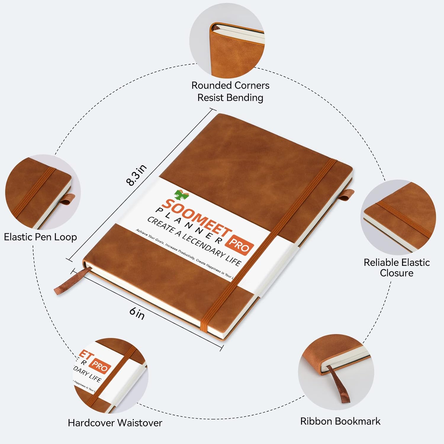 A5 Leather Journal Notebook 20 - Journal Leather Hardcover のレビューと価格