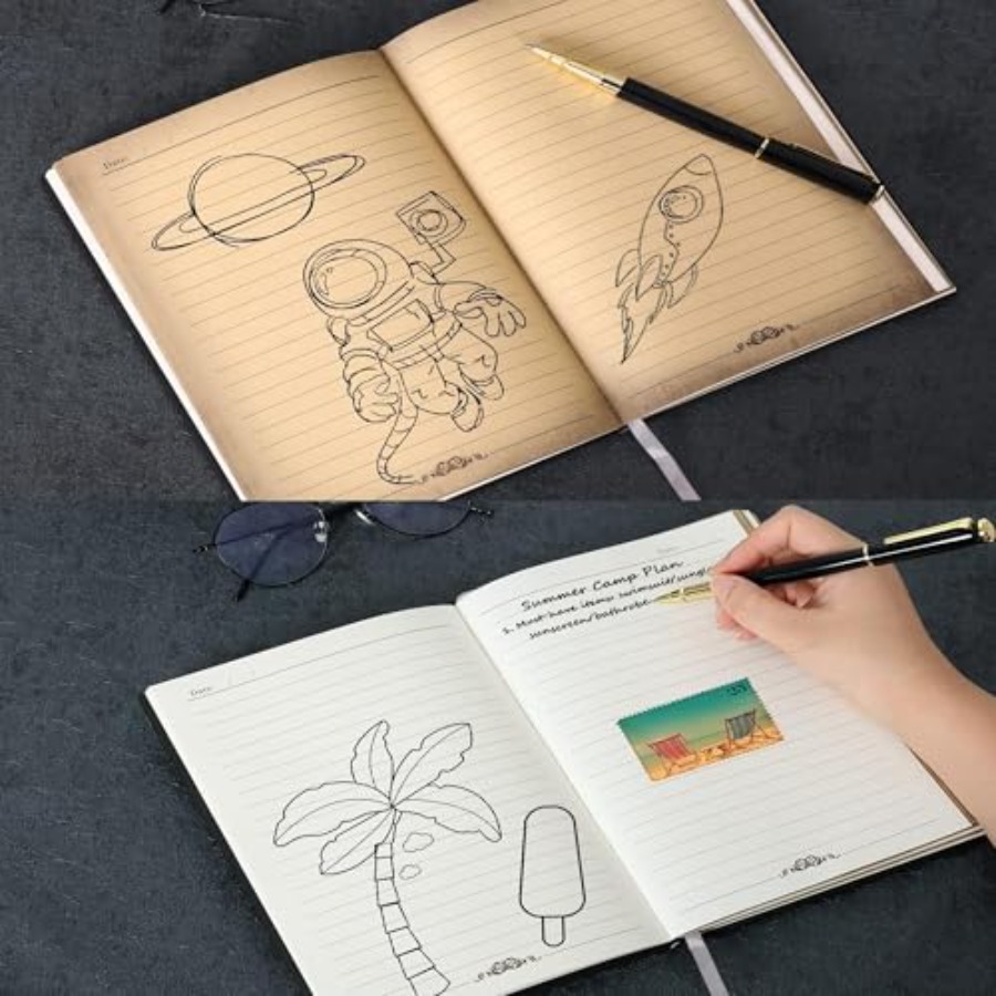 Vintage Skull Embossed Leather - Journal Leather Hardcover のレビューと価格