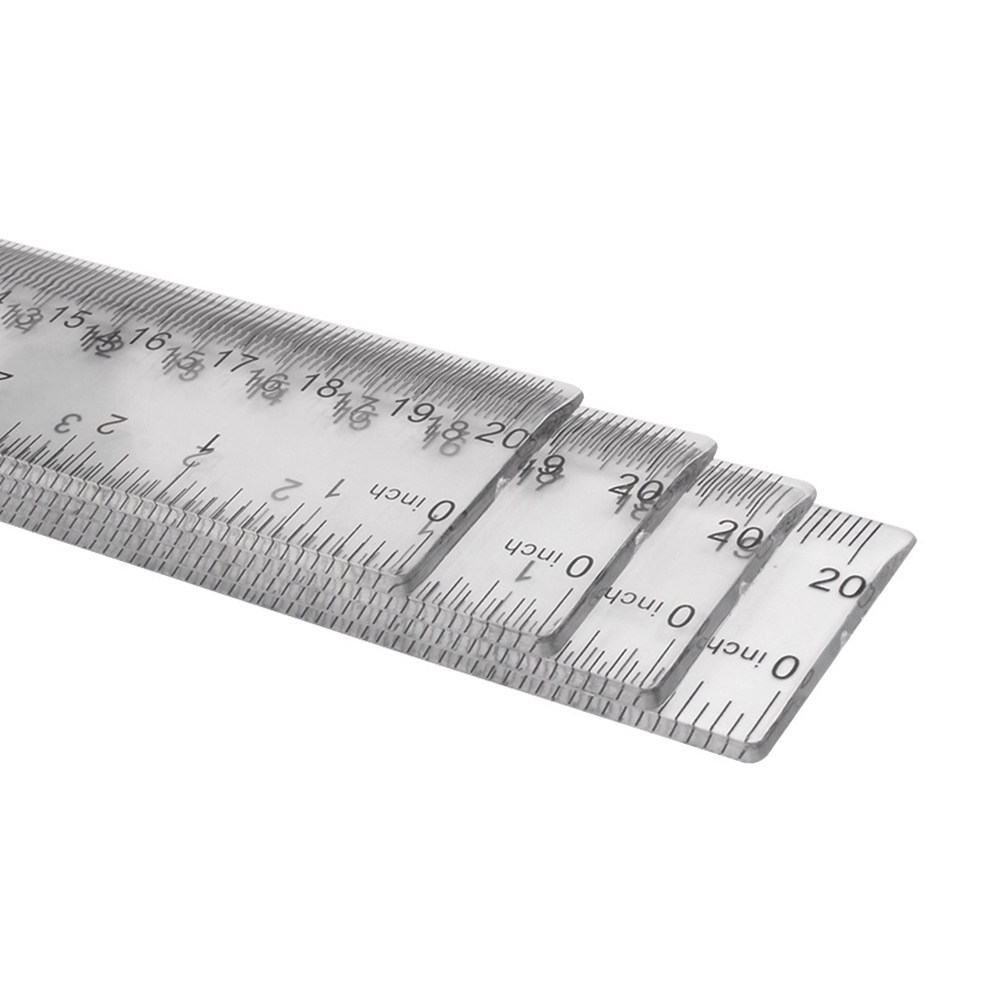 20Pcs Transparent Plastic Stra - Ruler Set Transparent のレビューと価格
