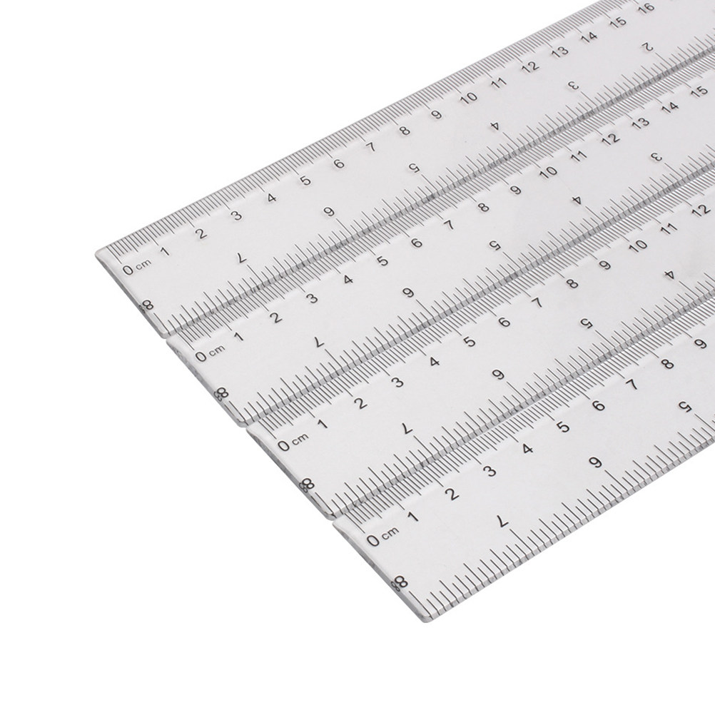 20Pcs Transparent Plastic Stra - Ruler Set Transparent のレビューと価格
