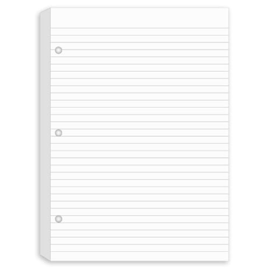 3 Pack Half Letter Lined Paper - Paper Punch 3 Hole のレビューと価格