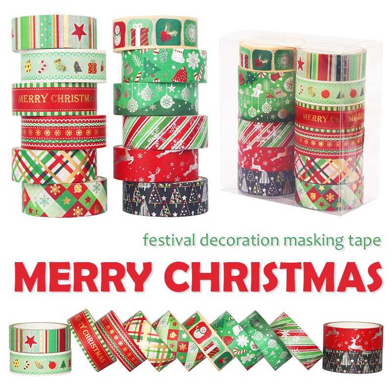 60 Meter Christmas Washi Tapes - Washi Tape Set のレビューと価格