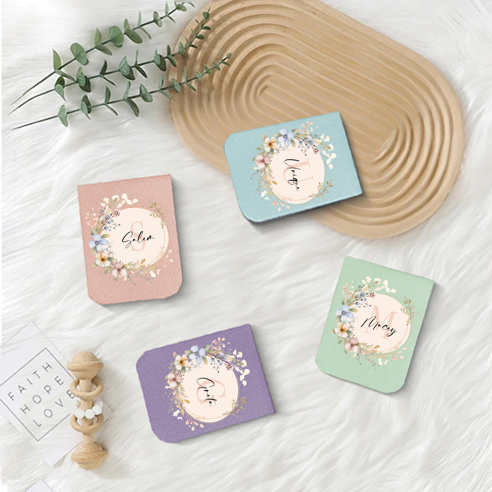 1pc Name Bookmark with Mirror  - Bookmark Magnetic Clip のレビューと価格