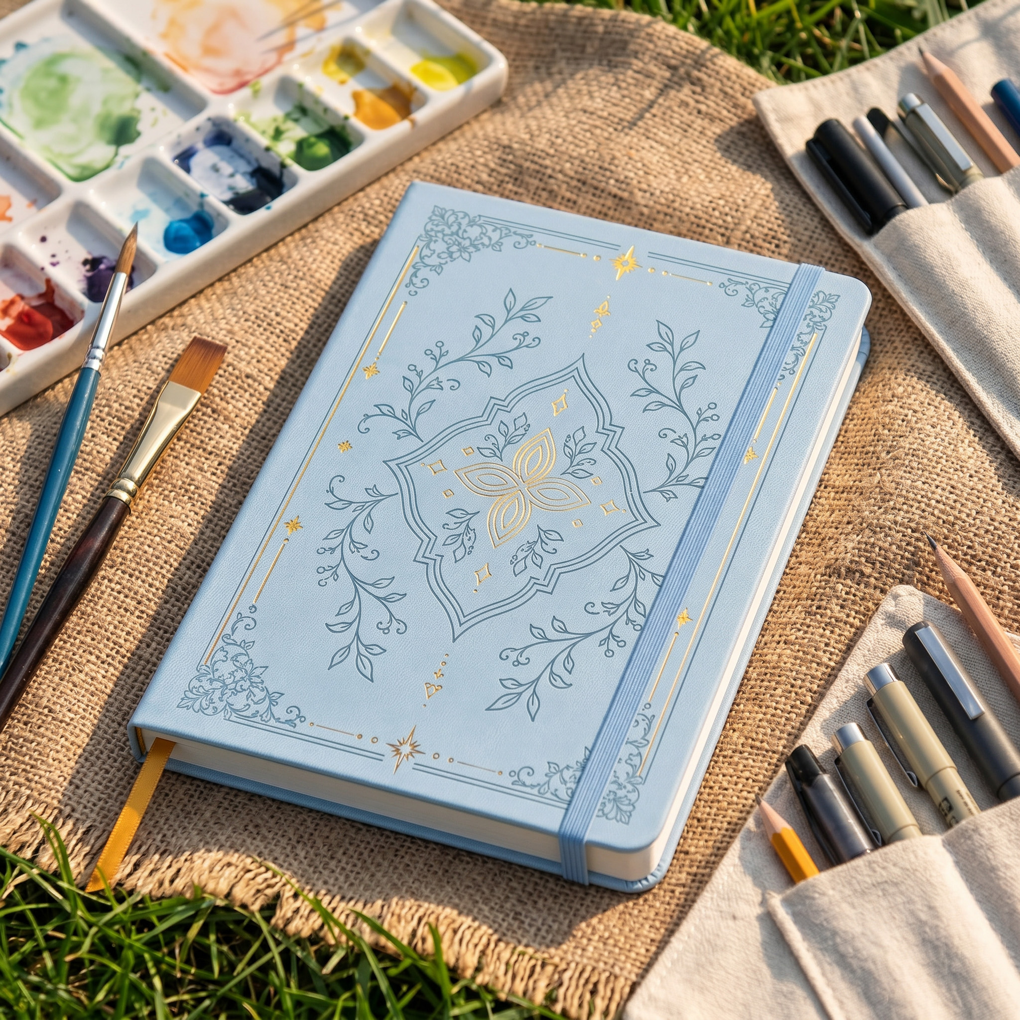 A5 Dot Grid Notebook With Gold - Notebook Dotted A5 のレビューと価格