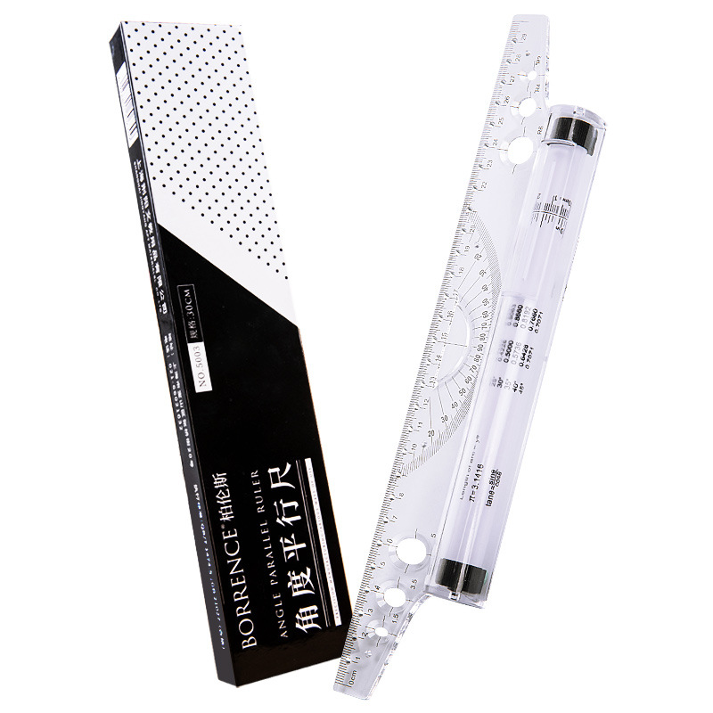 30cm Transparent Parallel Roll - Ruler Set Transparent のレビューと価格