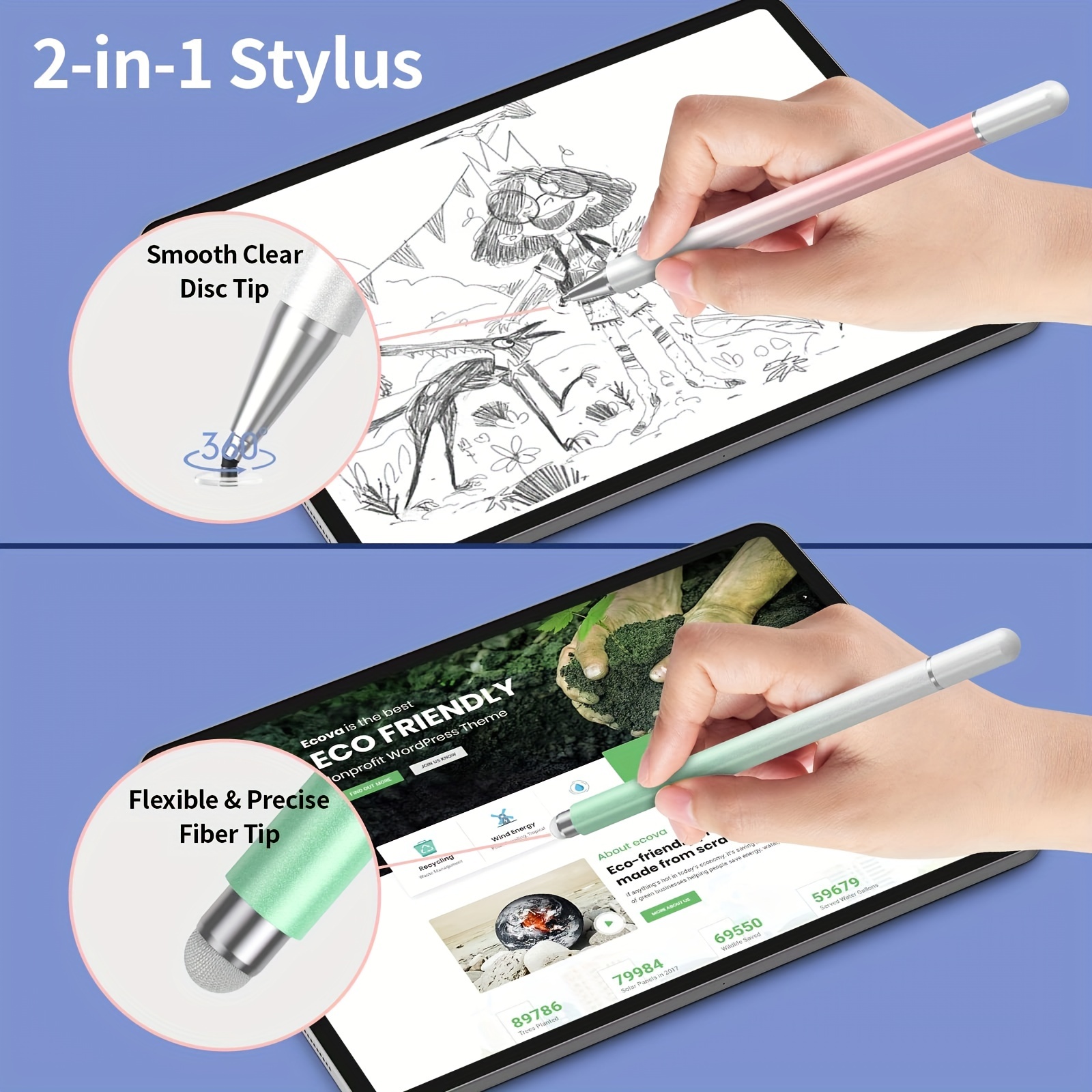 2 in 1 Universal Stylus Pen fo - Sticky Note Cube のレビューと価格