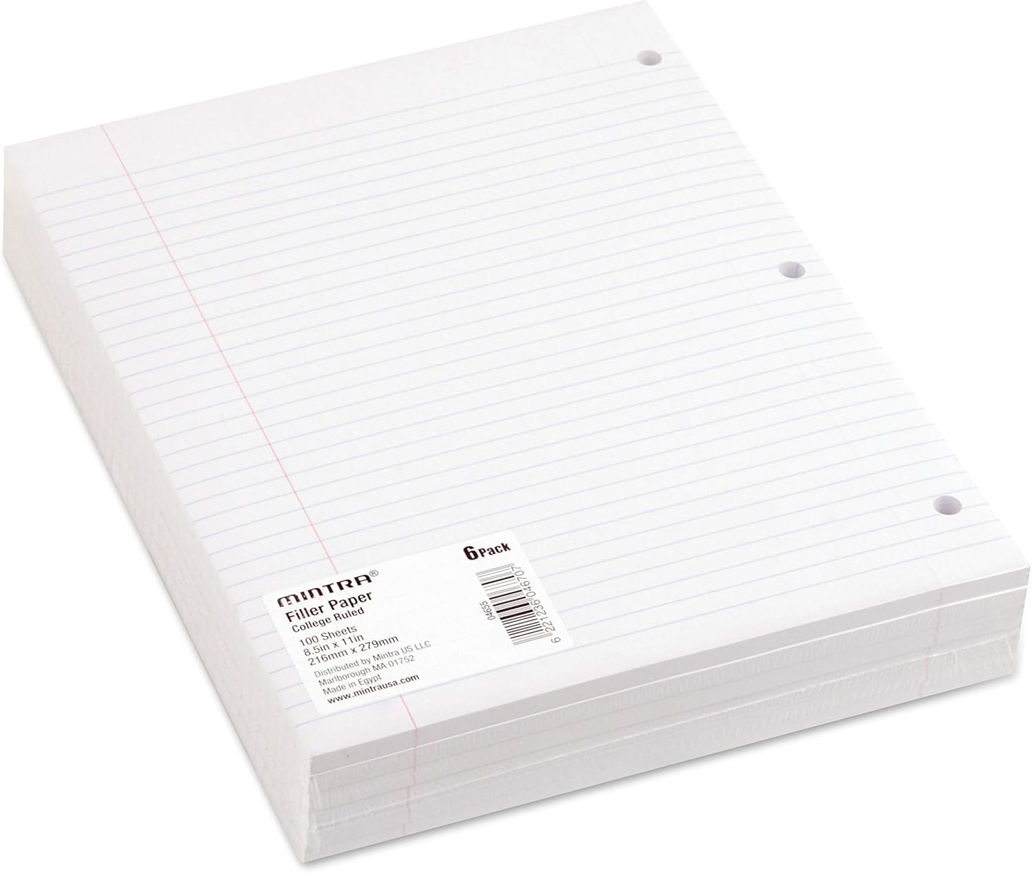 College Ruled Loose Leaf Fille - Paper Punch 3 Hole のレビューと価格