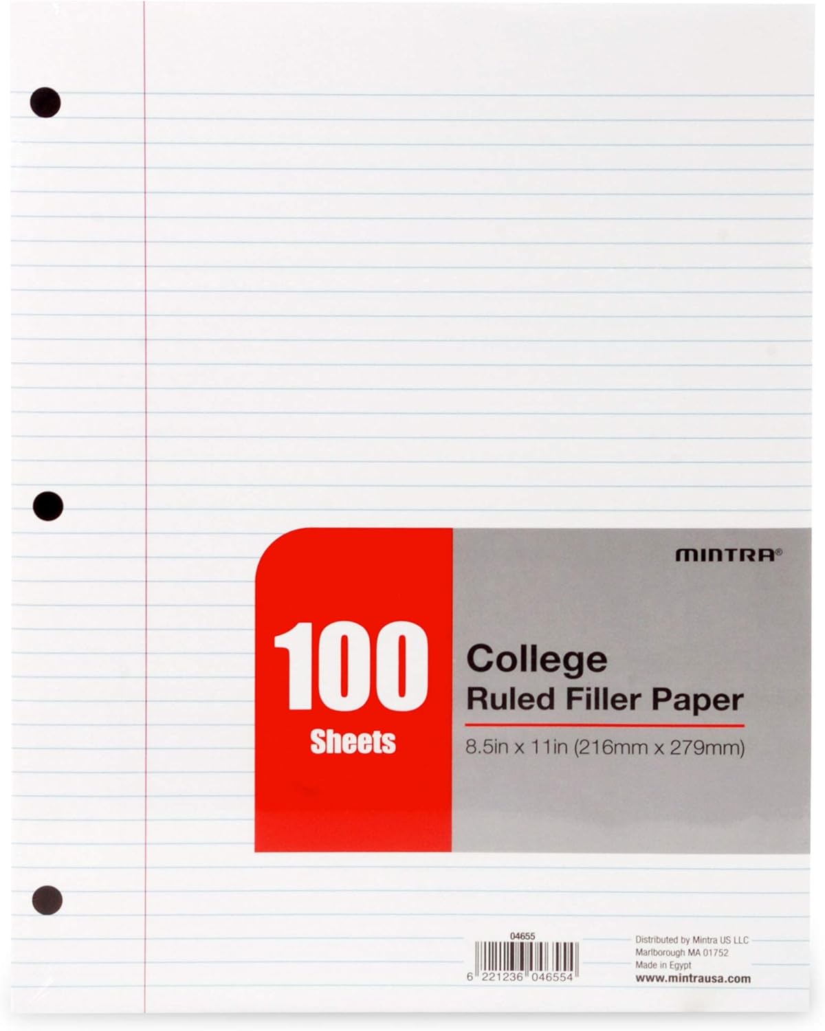 College Ruled Loose Leaf Fille - Paper Punch 3 Hole のレビューと価格