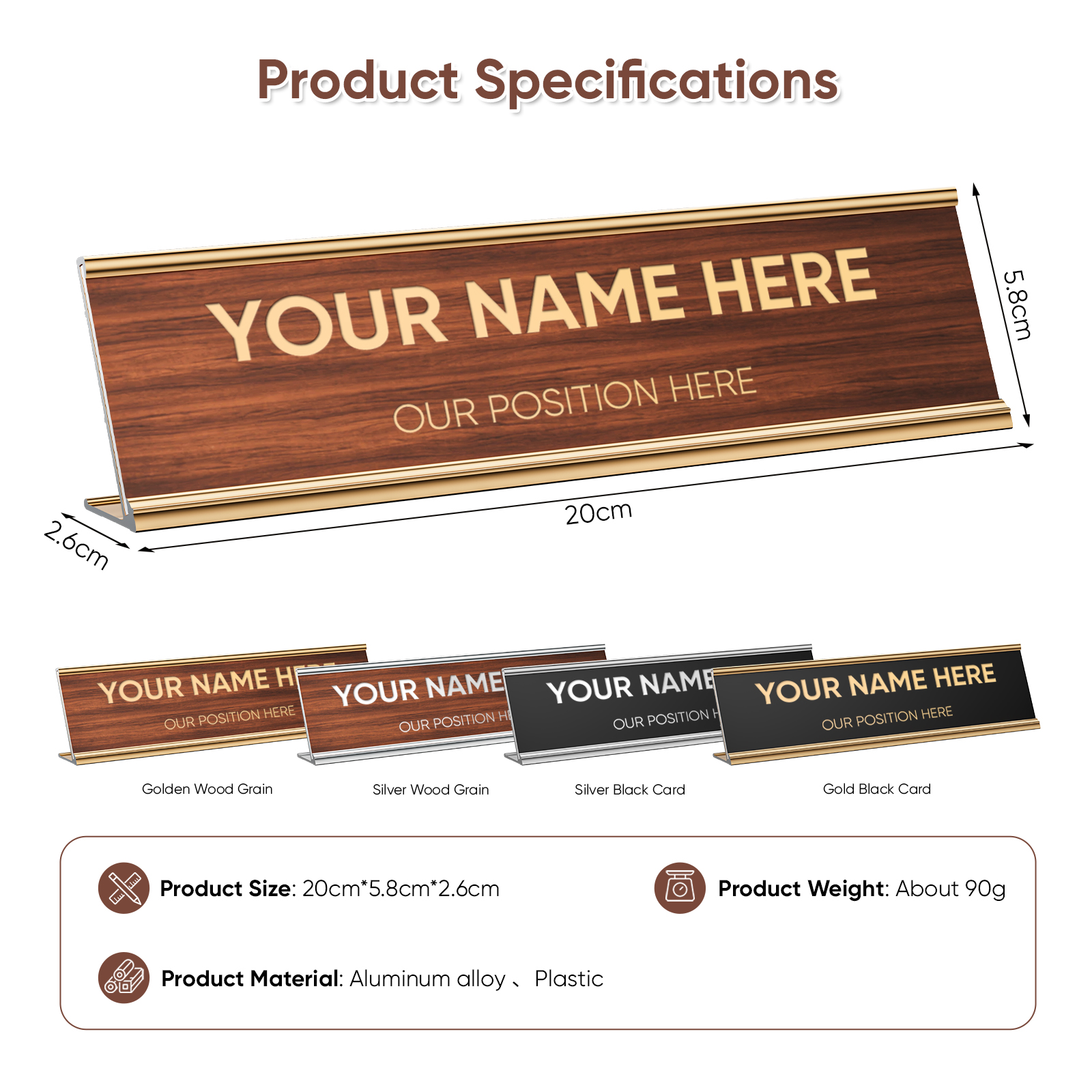 Free Personalized Custom Offic - Desk Name Plate のレビューと価格