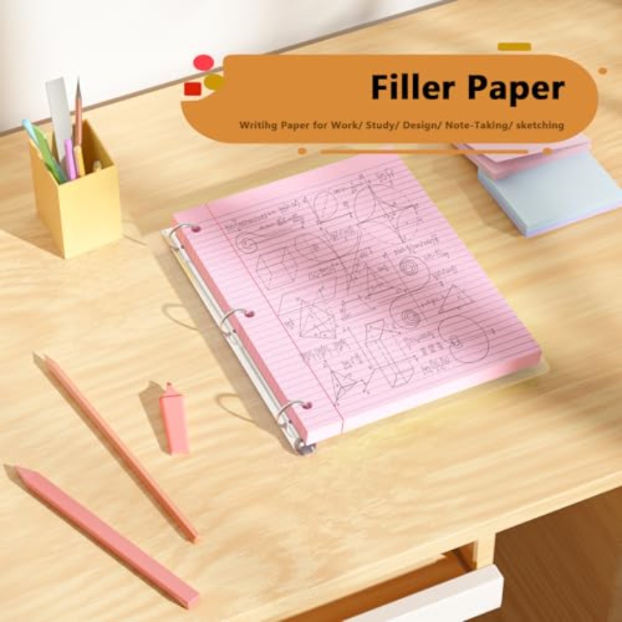 Loose Leaf Paper 00 Sheets Col - Paper Punch 3 Hole のレビューと価格