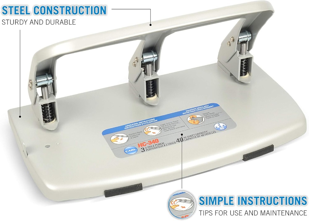 Medium-Duty 3 Hole Paper Punch - Paper Punch 3 Hole のレビューと価格