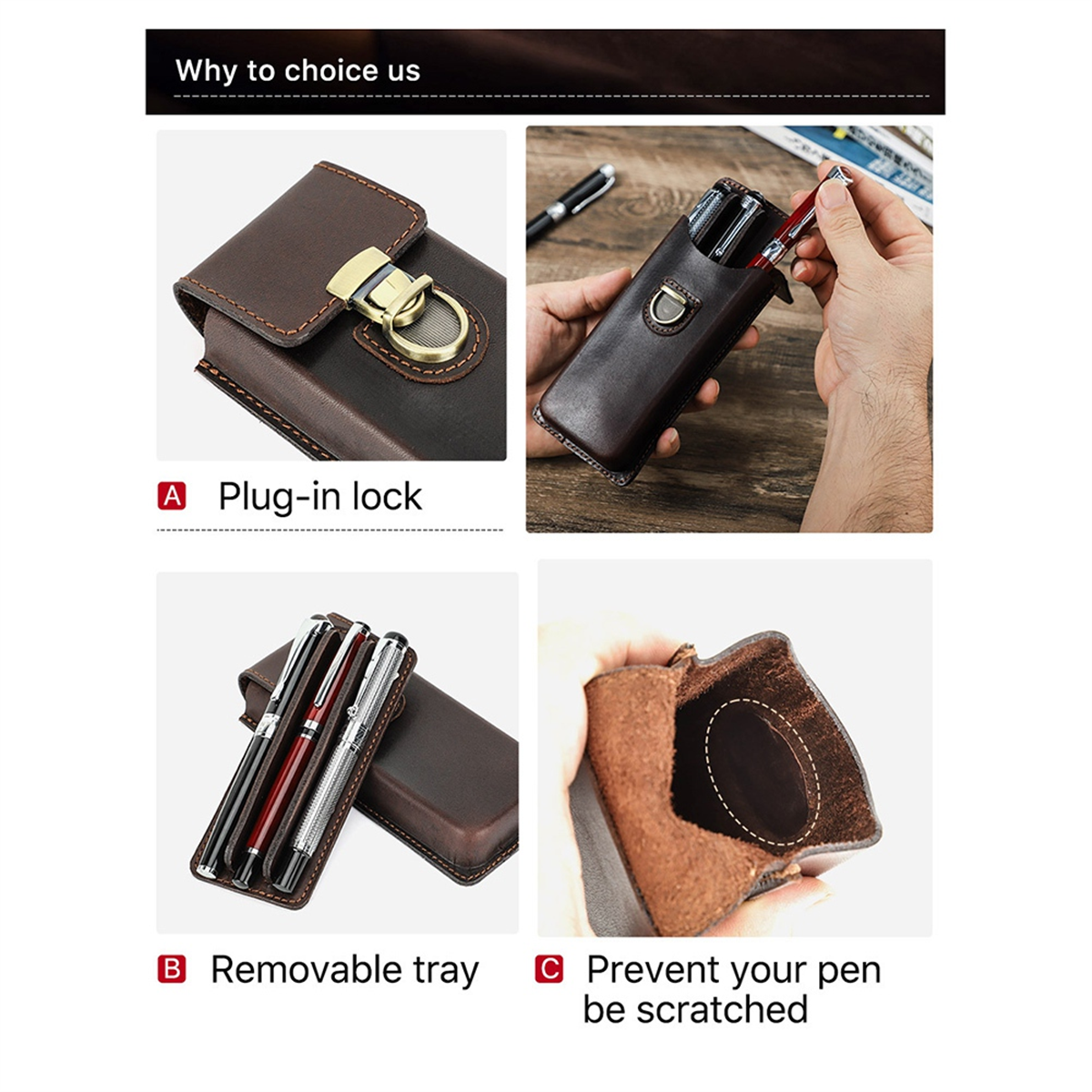 AAAE Handmade Genuine-Leather  - Office Stationery And Supply のレビューと価格