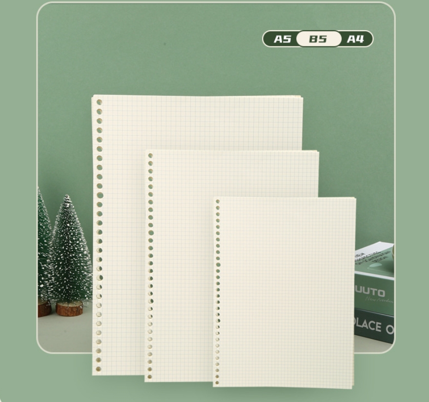 A5 B5 Line Grid 20Holes Loose- - Notebook Dotted A5 のレビューと価格