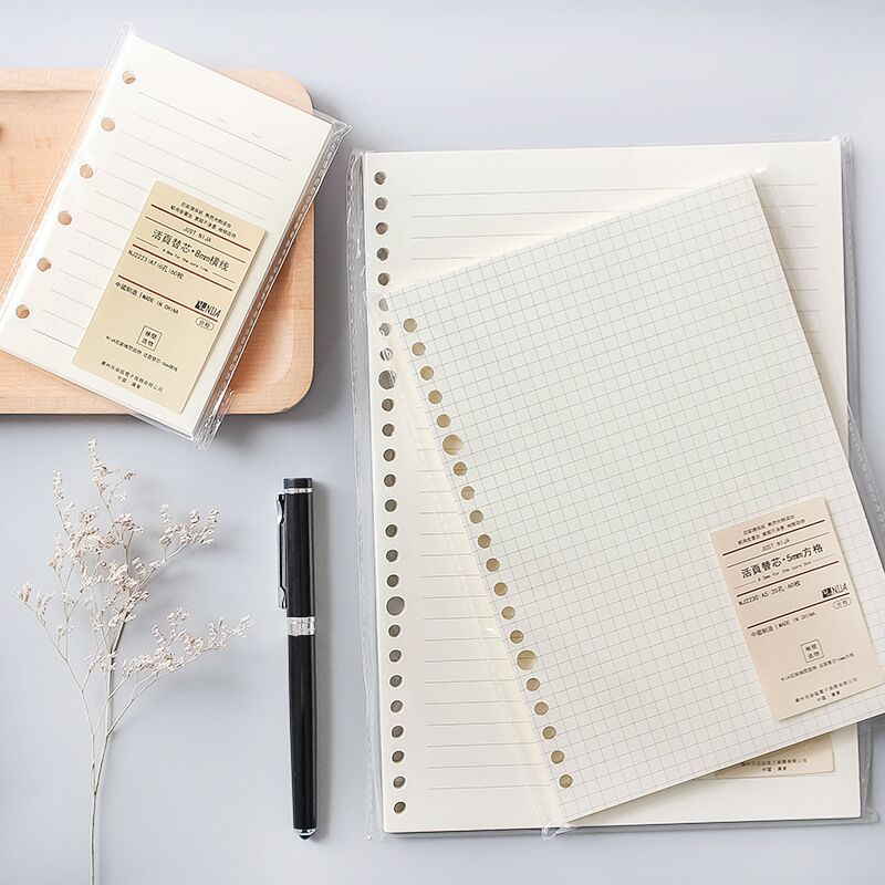 A5 B5 Line Grid 20Holes Loose- - Notebook Dotted A5 のレビューと価格