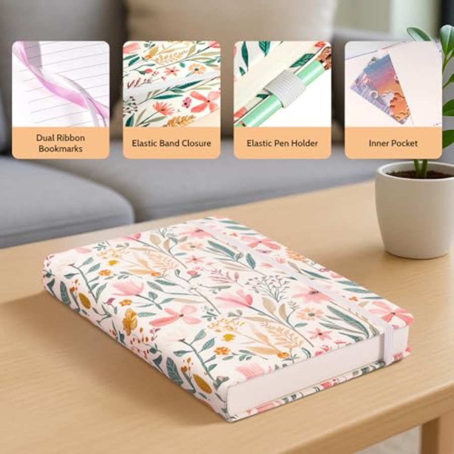 Floral Lined Journal for Women - Journal Leather Hardcover のレビューと価格