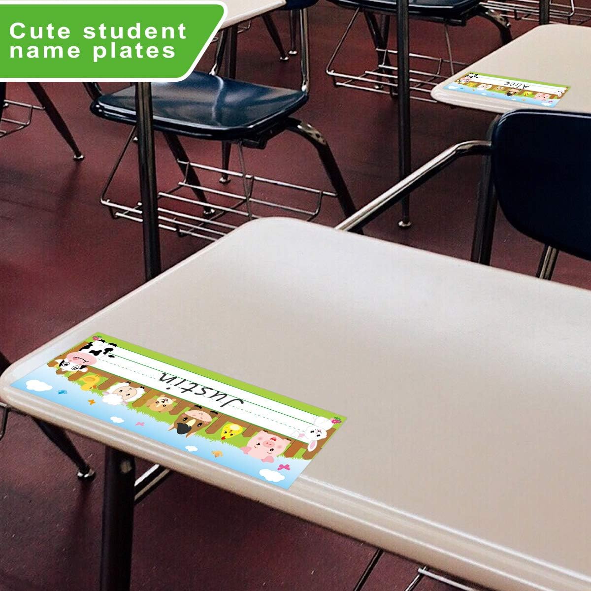36 Pack Farm Animal Name Plate - Desk Name Plate のレビューと価格