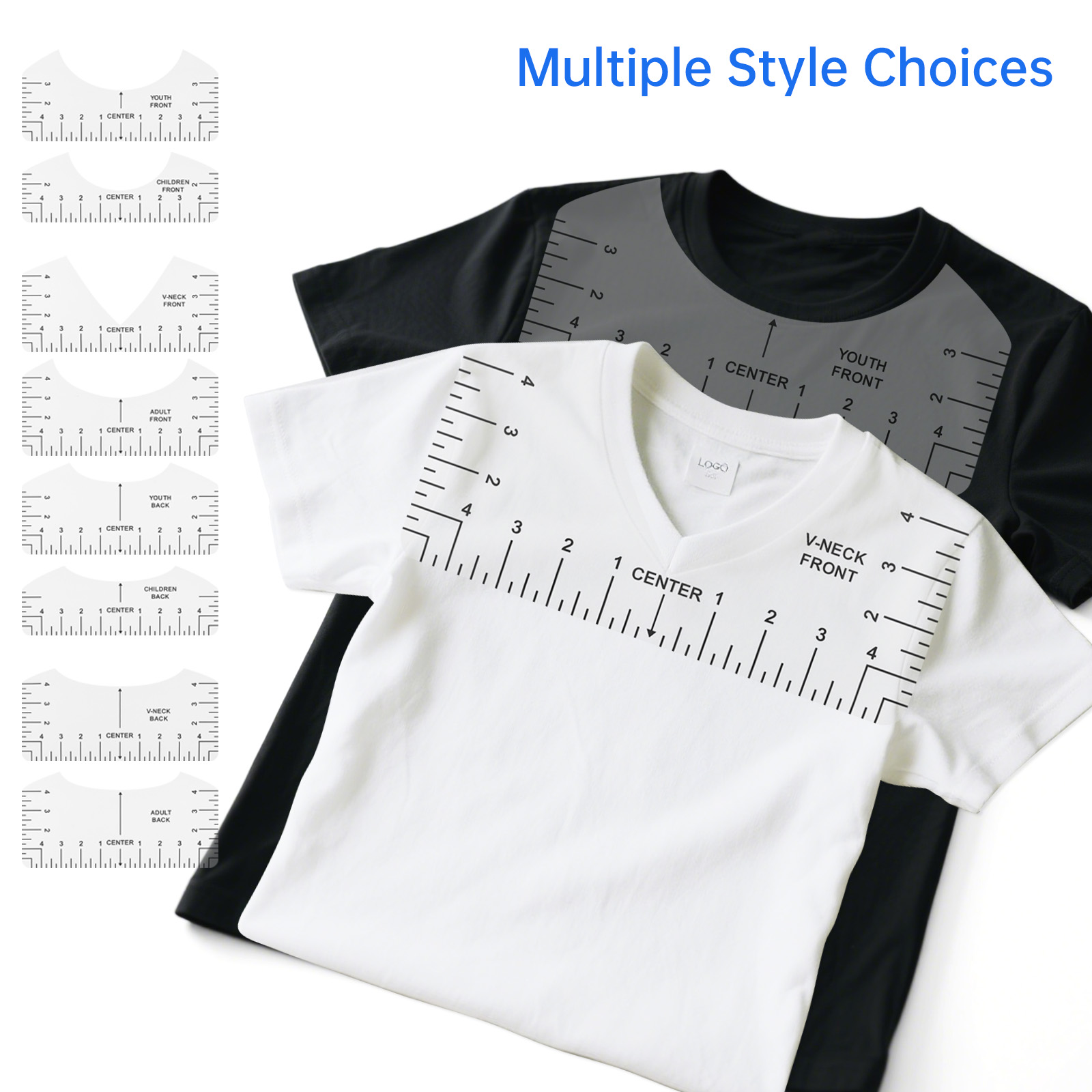 Transparent T-shirt Ruler Guid - Ruler Set Transparent のレビューと価格