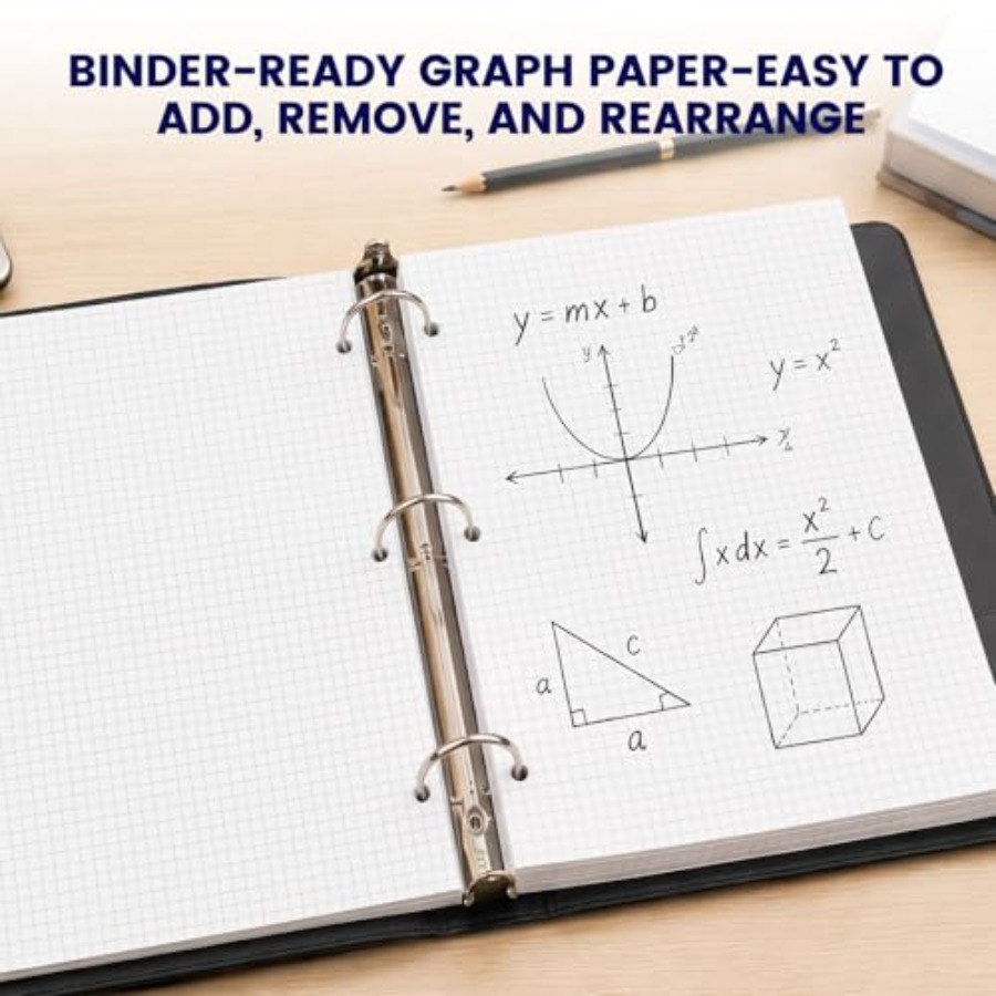 Graph Paper Filler Paper, 100  - Paper Punch 3 Hole のレビューと価格