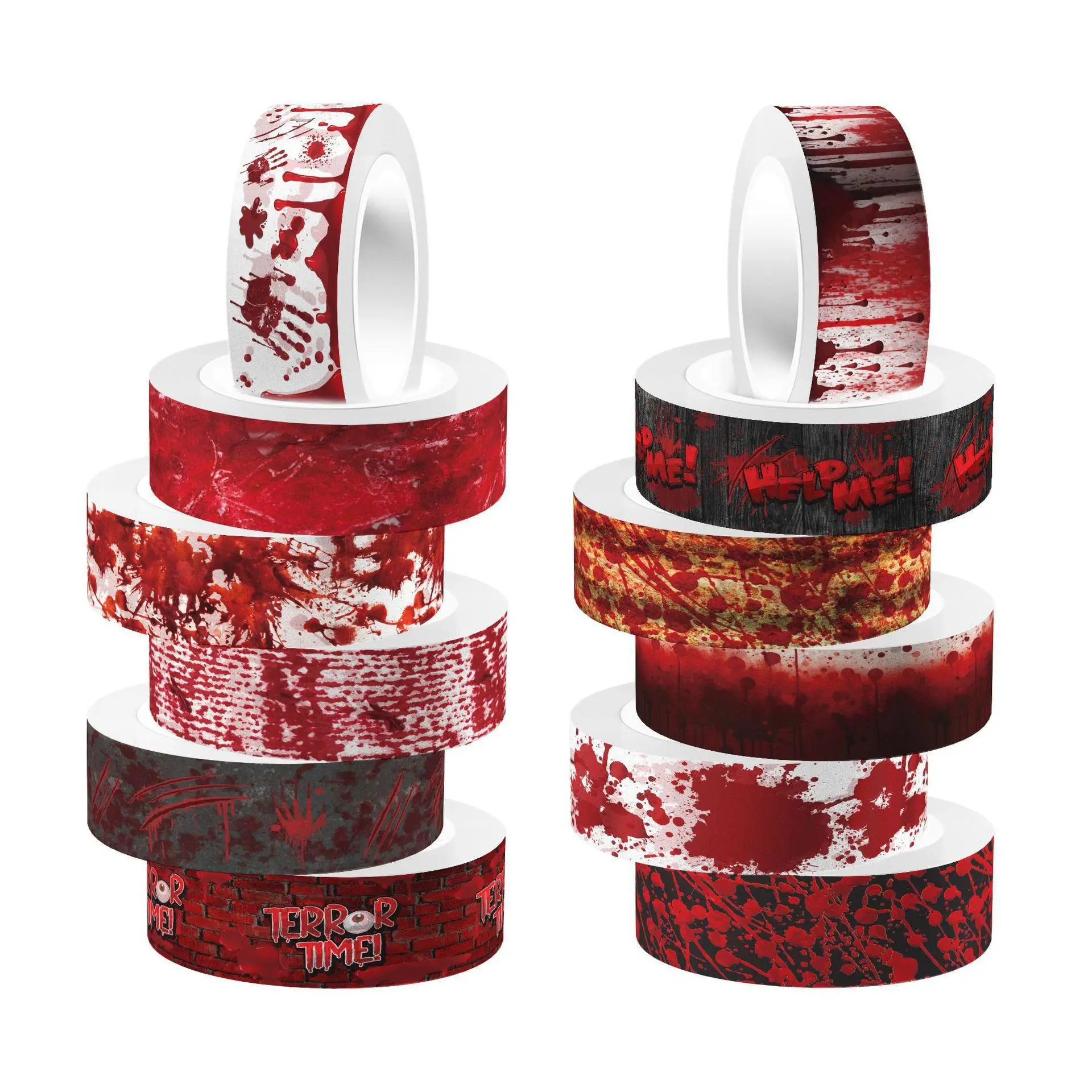 Halloween Bloody Hand Bleeding - Washi Tape Set のレビューと価格