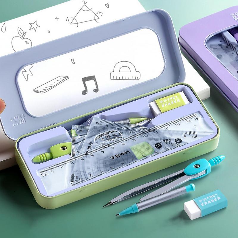 Protractor And Compass Set Mat - Compass Geometry Set のレビューと価格