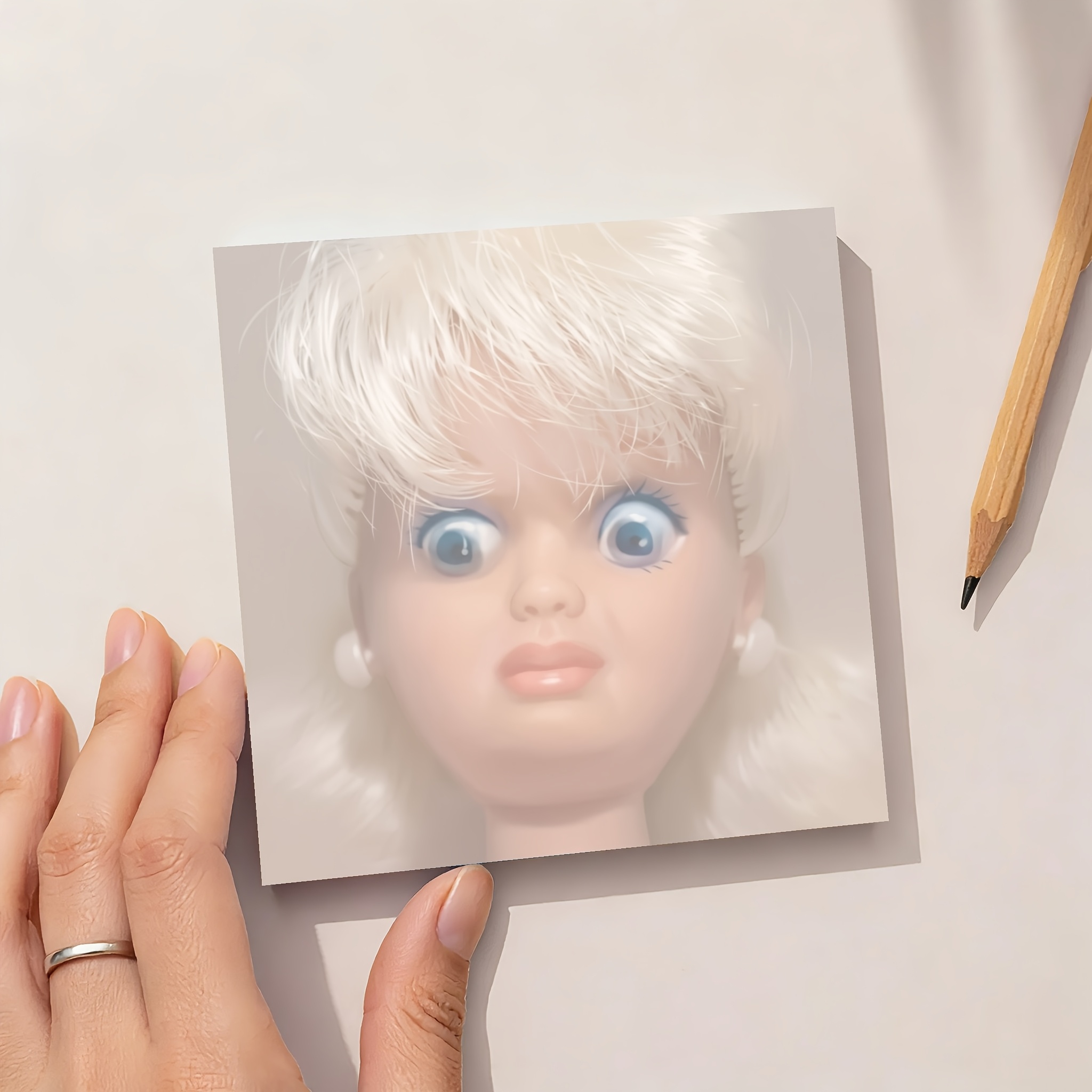 1 funny creepy face doll notep - Ideal Stationery & Office Supply のレビューと価格