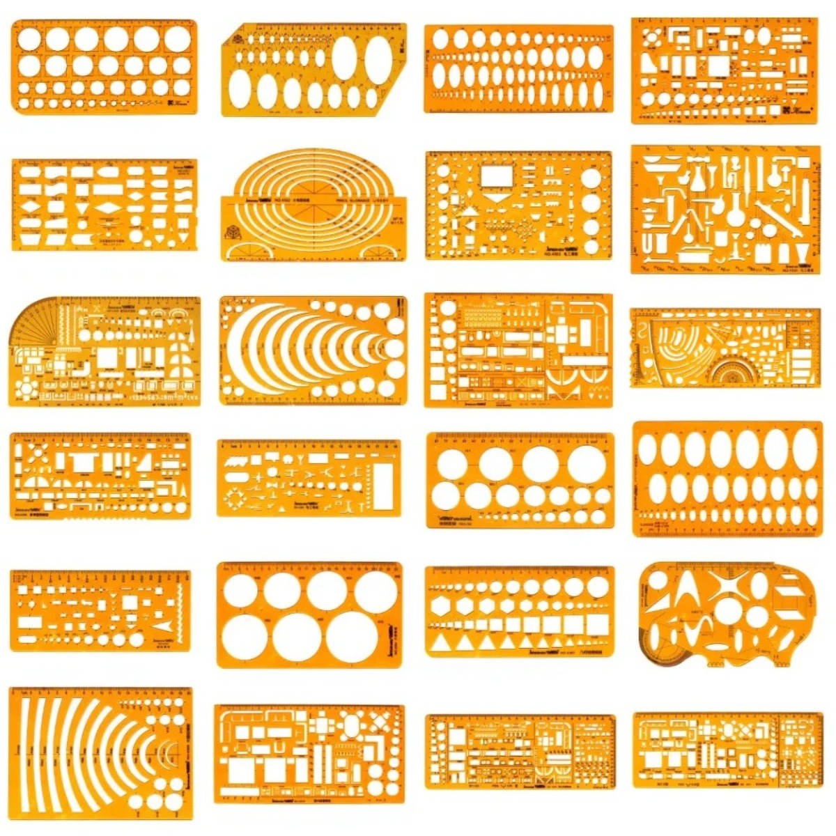 Geometric Drawing Template Set - Ruler Set Transparent のレビューと価格