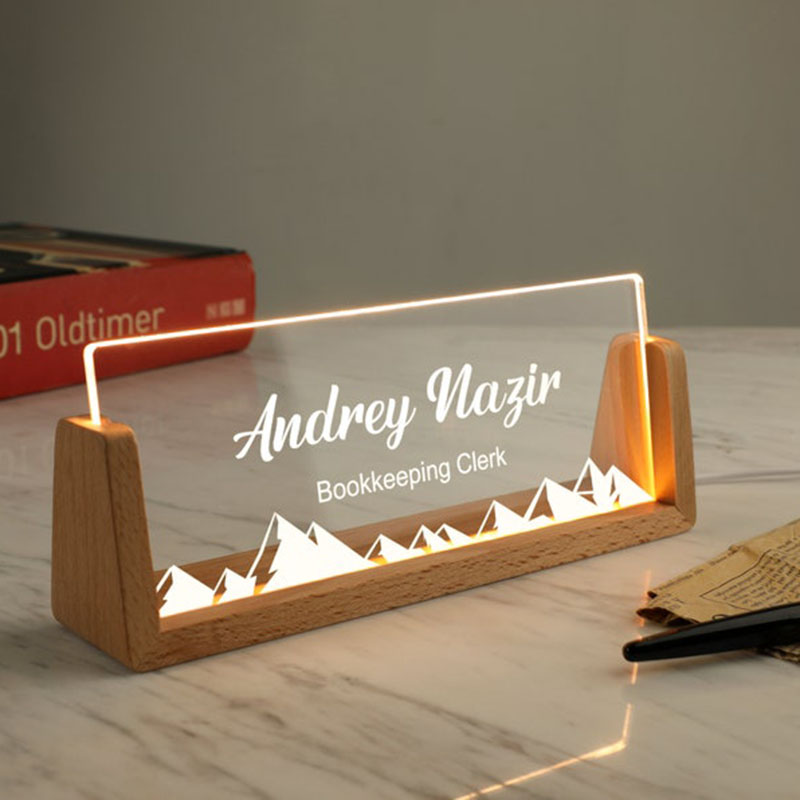 Customizable Personalized Ligh - Desk Name Plate のレビューと価格