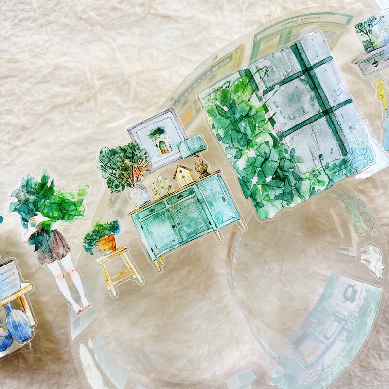 DingDing Studio Vintage Green  - Washi Tape Set のレビューと価格