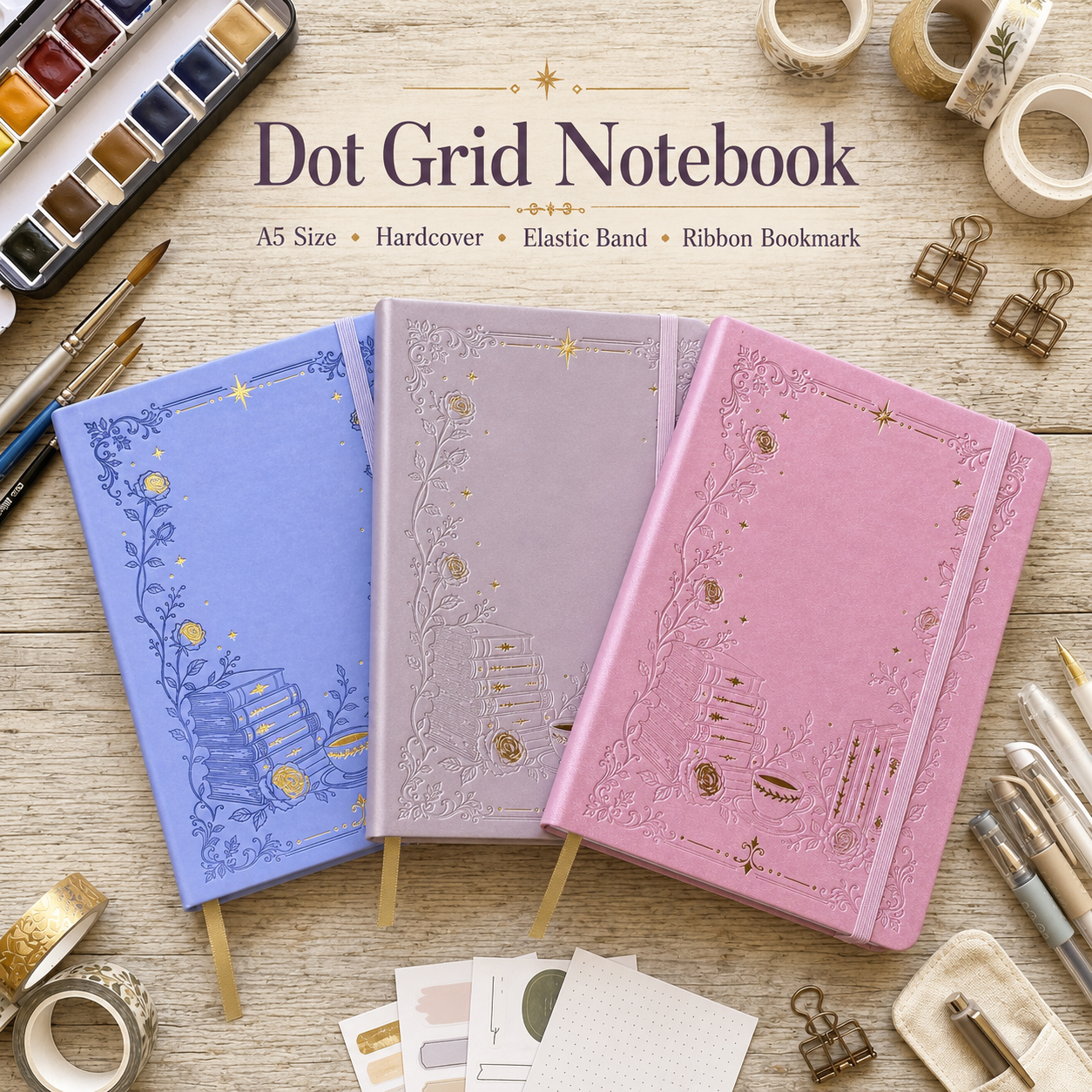BUKE A5 Dot Grid Notebook PU L - Notebook Dotted A5 のレビューと価格