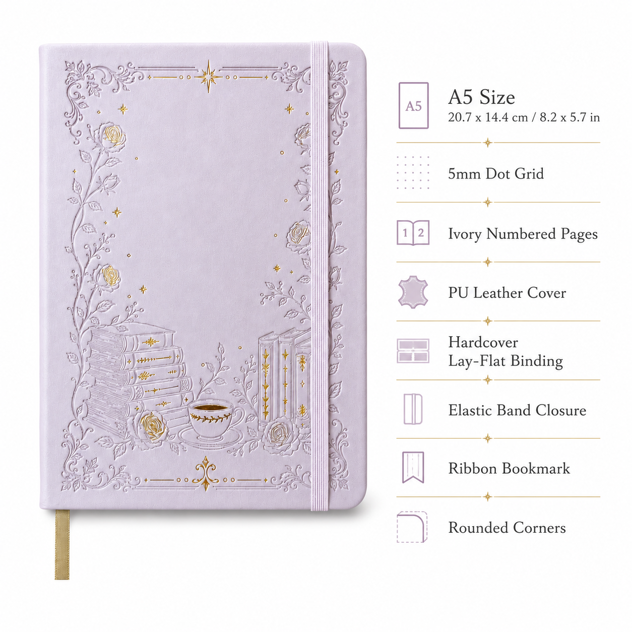 BUKE A5 Dot Grid Notebook PU L - Notebook Dotted A5 のレビューと価格