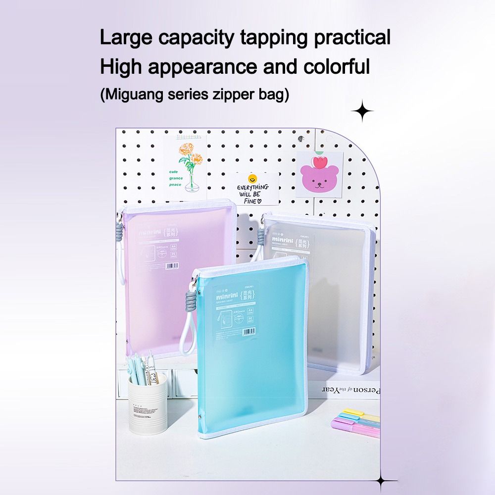 Portable Transparent A4 Zipper - Office Stationery And Supply のレビューと価格