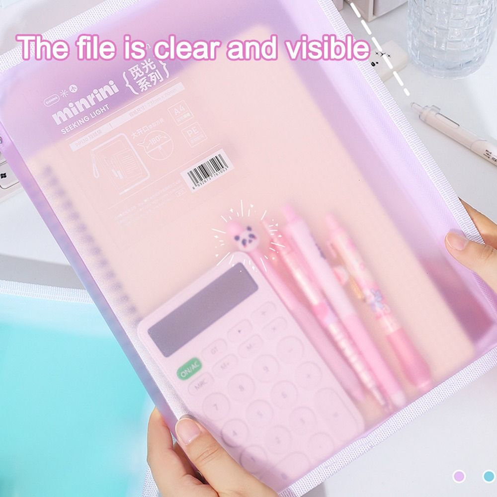 Portable Transparent A4 Zipper - Office Stationery And Supply のレビューと価格