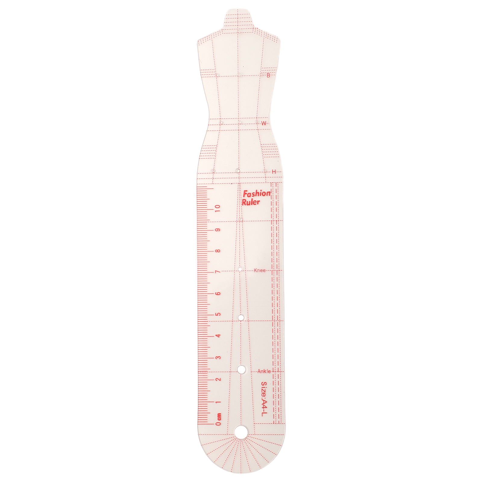 Transparent Plastic Fashion De - Ruler Set Transparent のレビューと価格