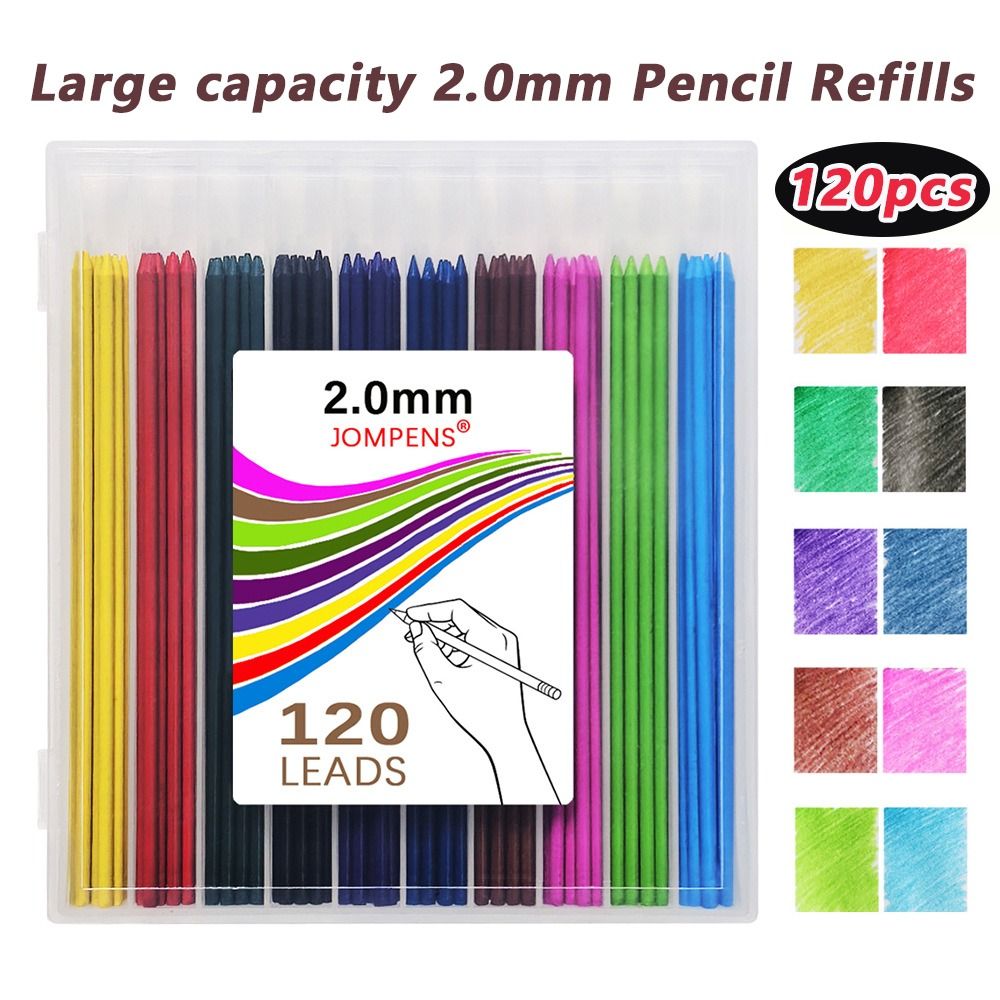120pcs 2.0mm Lead Pencil Refil - Mechanical Pencil Lead のレビューと価格
